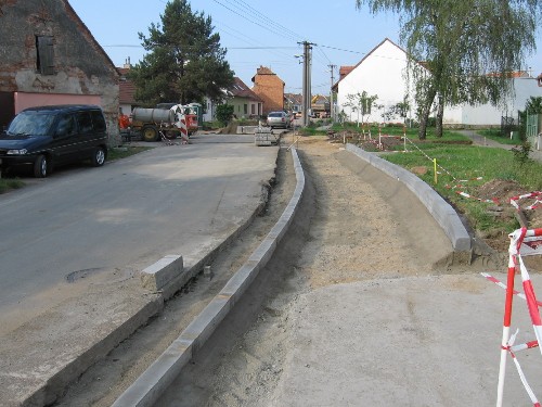 rekonstrukce ulice Kopeček