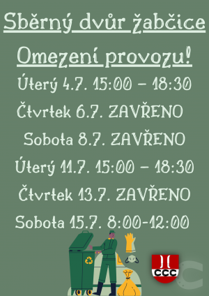 Sběrný dvůr uzavřen