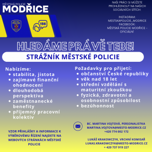 Modřice - výběrové řízení
